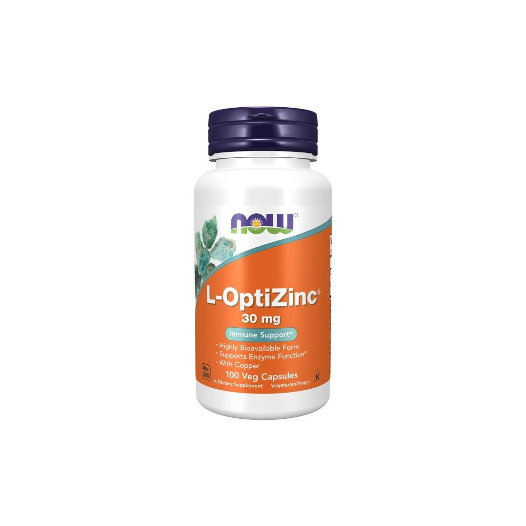 L-OptiZink 30 Mg 100 Veg-Kapseln Now Foods