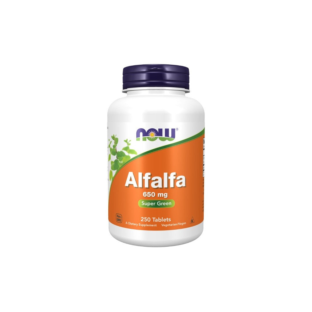 Alfalfa 650 mg 250 Tabletten Now Foods